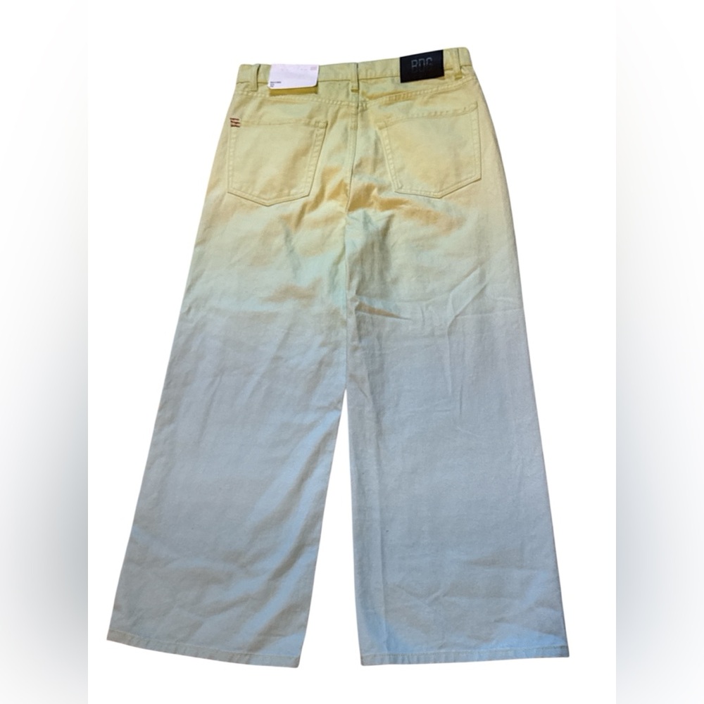 NWT Urban Outfitters BDG Hi-Rise&Wide Leg Ombré Jeans size 32 blue/green - Picture 5 of 9